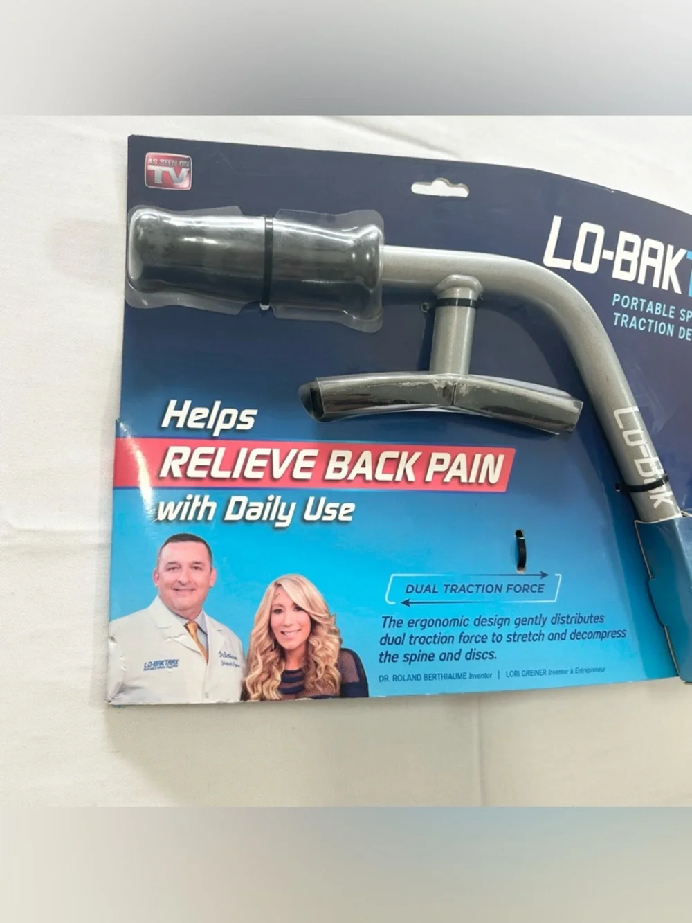 Lo-Bak Trax Portable Spinal Traction Device With Instructional DVD As Seen On TV - Picture 3 of 7